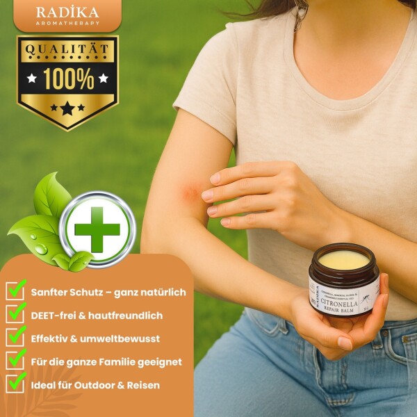 Citronella Repair Balsam natural mosquito bite and itching ointment, organic, 30 g