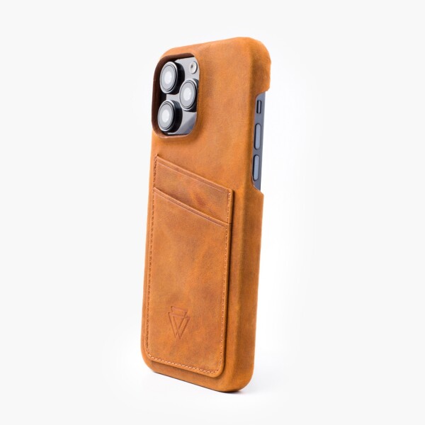 Wachikopa Full Wrap Lederhülle iPhone 14 Plus mit Kartenfächern