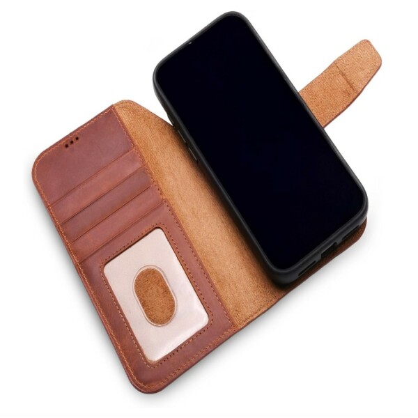Wachikopa Leder Handyhülle für iPhone 17 mit Kartenfach, MagSafe