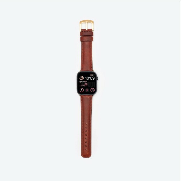Wachikopa Genuine Leather Strap for 38-41 mm Smartwatch, Handmade