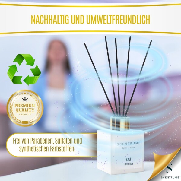 Raumduft mit Duftstäbchen, Diffuser, Fernöstliche Pflanzen, Maiglöckchen, 110 ml