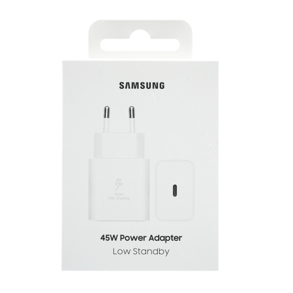 Napájecí adaptér Samsung 45W USB-C (bez kabelu) bílý EP-T4511NWE