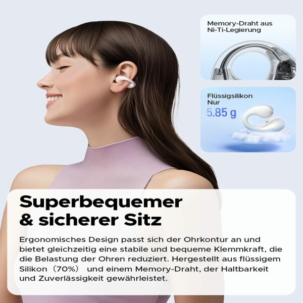 SoundPEATS PearlClip Pro TWS white
