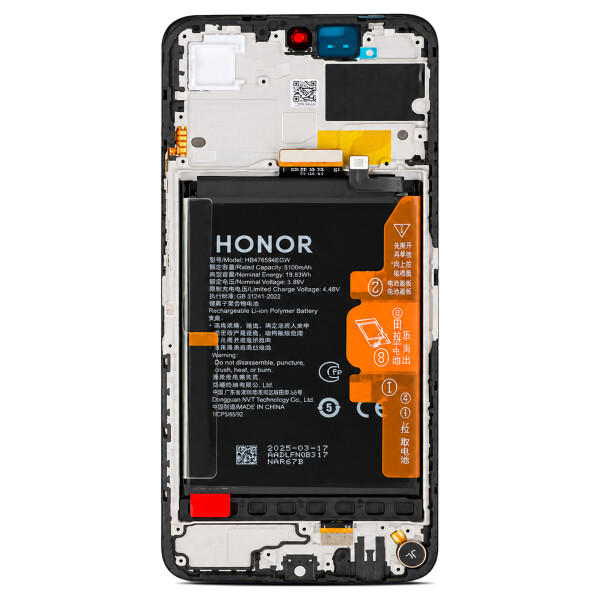 Honor Display cadre et batterie Honor X7c/200 Smart noir 0235ALQQ