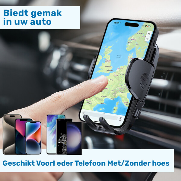 UFUZON Ishiva 3-in-1 Car Phone Holder with Strong Suction Cup