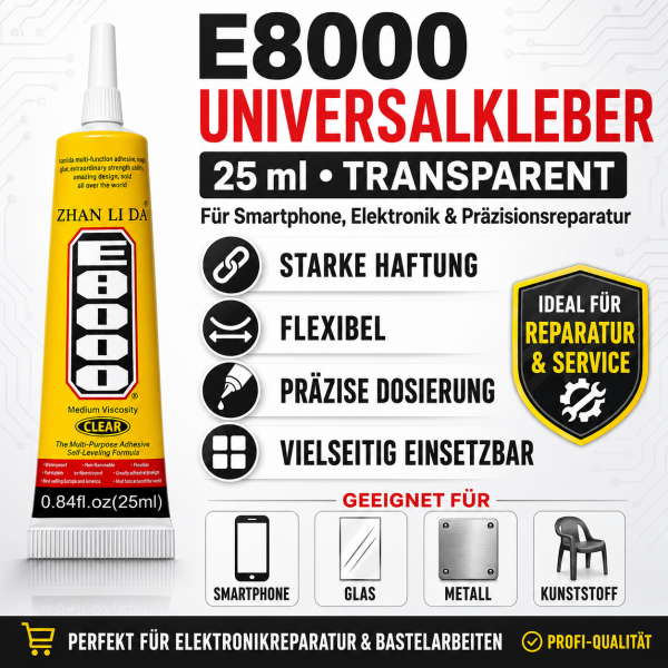 Colle universelle Zhanlida E8000 25 ml