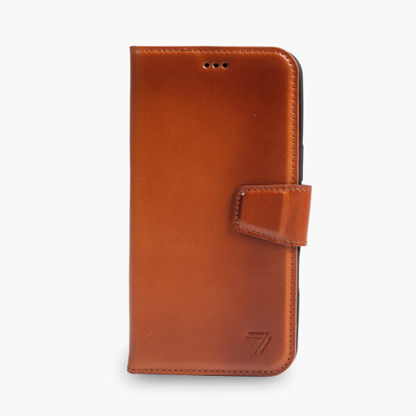Funda de piel Wachikopa compatible con iPhone 16 con ranura para tarjetas