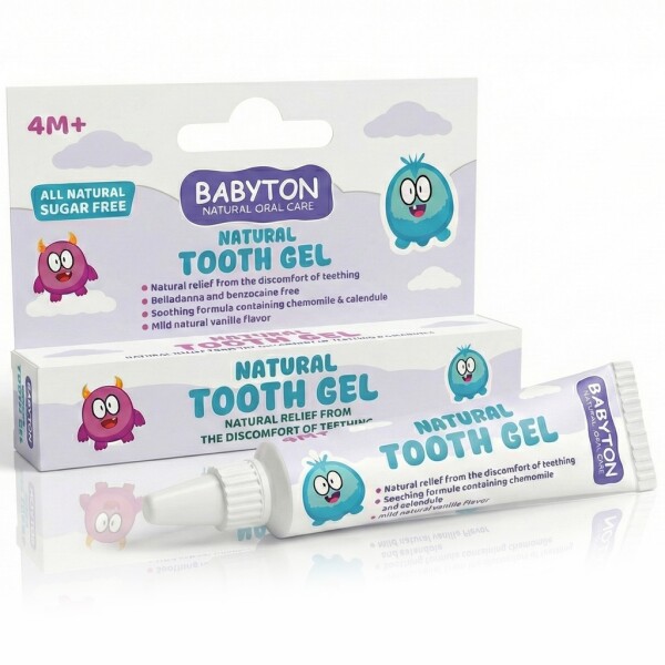 Babyton Baby Teething Gel 15g | Natural, Fluoride-Free & Gentle Dental Care