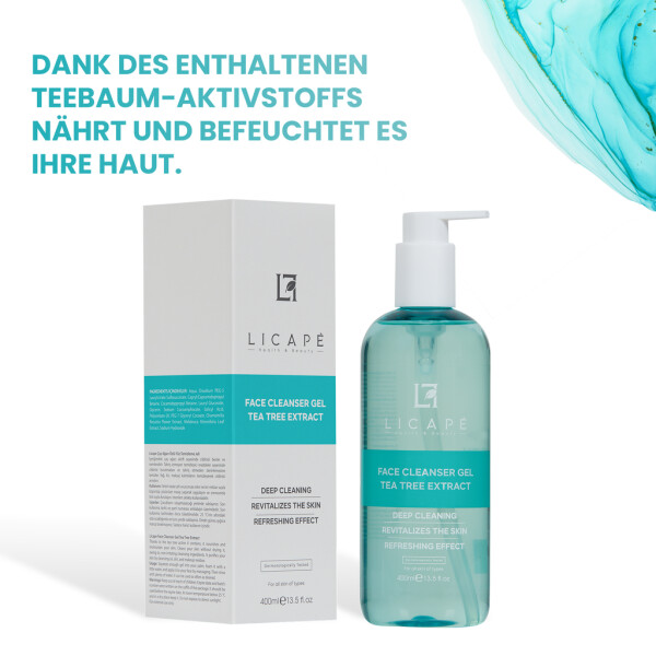Licape® Facial Cleansing Gel | 400 ml | Makeup Remover & Facial Cleansing