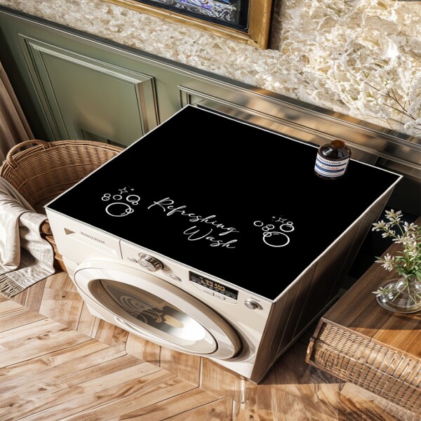 Deluxe Waterproof Washing Machine Mat, Non-Slip, Grey – Refreshing Wash