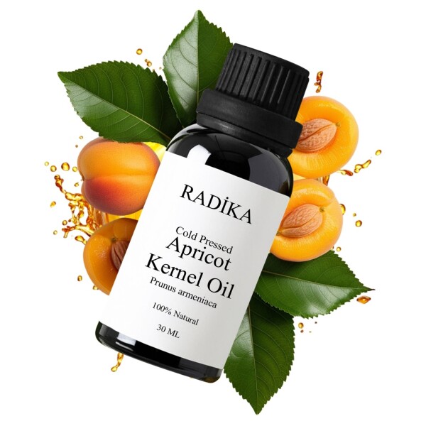 Apricot kernel oil, cold-pressed, 100% pure, organic, natural, 30 ml