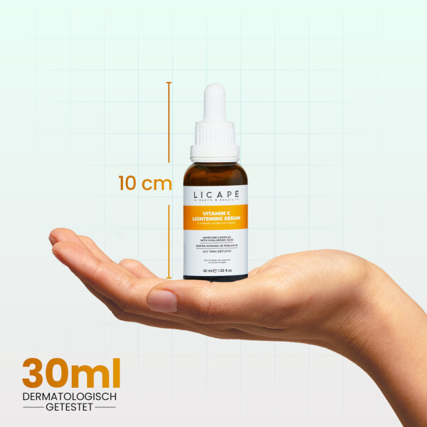 Licape® Vitamin C Serum Face | 30ml | High-dose hyaluronic serum