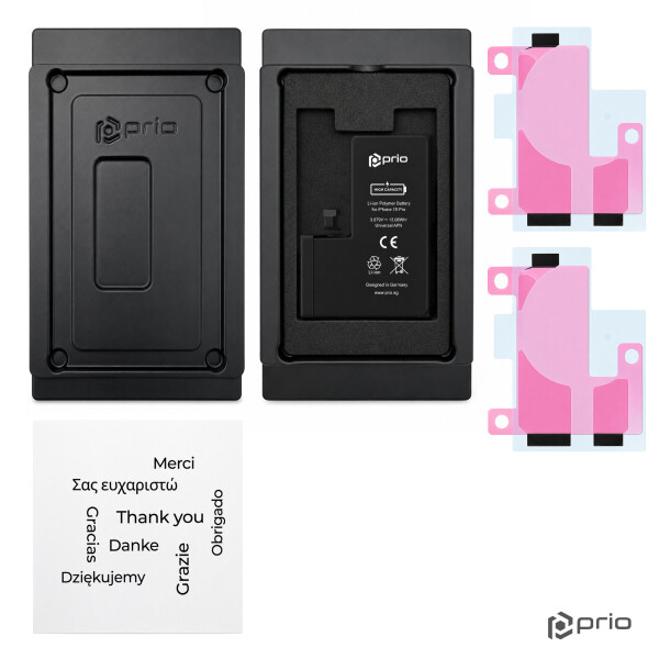 Batería de alta capacidad prio para iPhone 15 Pro (3370 mAh) - APN universal -