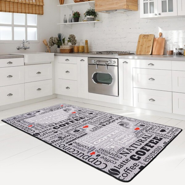miqna Modern Kitchen Rug Gel Runner Kitchen Runner with Non-Slip