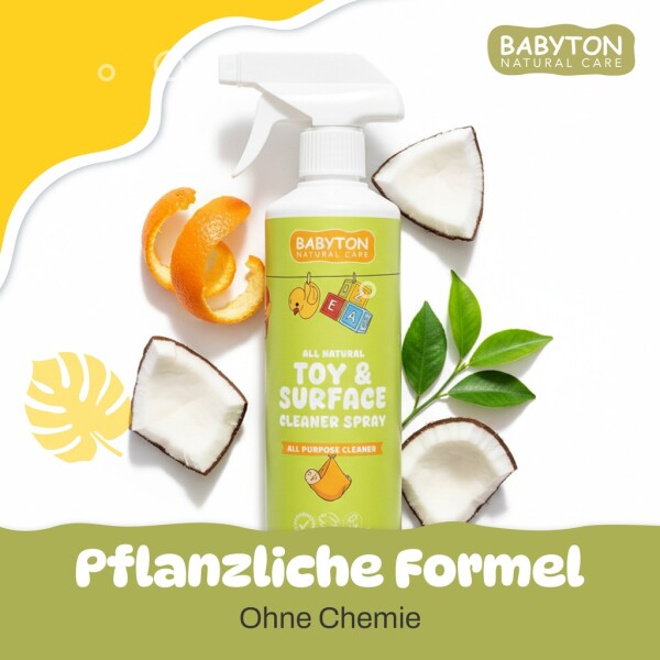 Babyton Natuurlijke Reiniger 500 ml | Niet giftig, op plantenbasis, voor baby's en kinderen