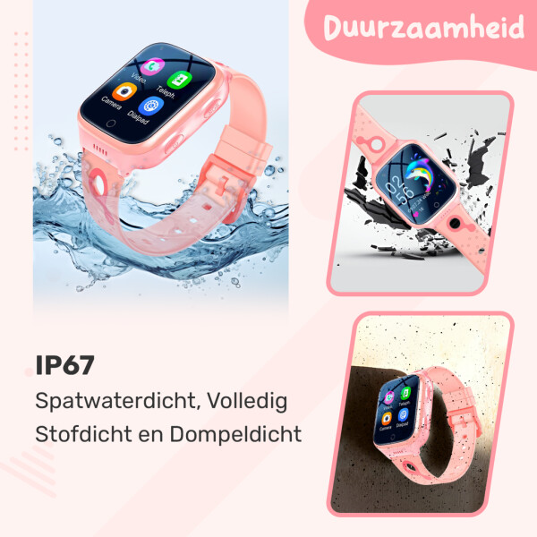 UFUZON Ishiva Kids Smartwatch with 4G GPS Tracker and Phone, IPX7 Waterproof