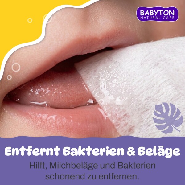 Babyton Baby Tooth & Gum Wipes 25 count, Fluoride-free, Xylitol, Individually wrapped