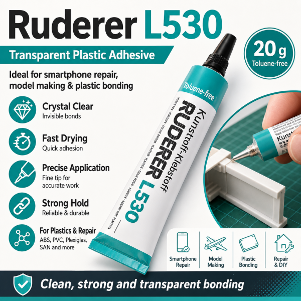 Ruderer L 530 industrieller Handy Reparatur / Kunststoffkleber, Modellbaukleber