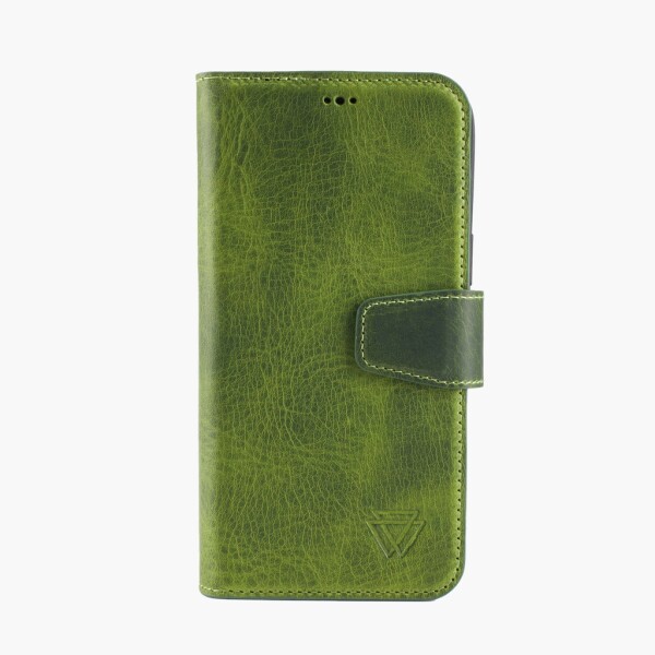 Funda de piel Wachikopa compatible con iPhone 14 Pro Max con ranura para tarjetas