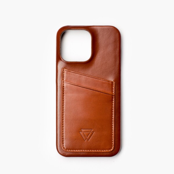 Capa de couro Wachikopa Full Wrap para iPhone 12/12 Pro com compartimentos para cartões.