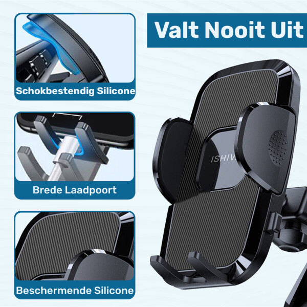 UFUZON Ishiva 3-in-1 Car Phone Holder with Strong Suction Cup