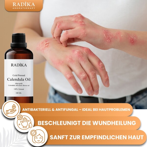 Calendula Oil, Cold-Pressed, 100% Pure, Organic, Natural, 30 ml