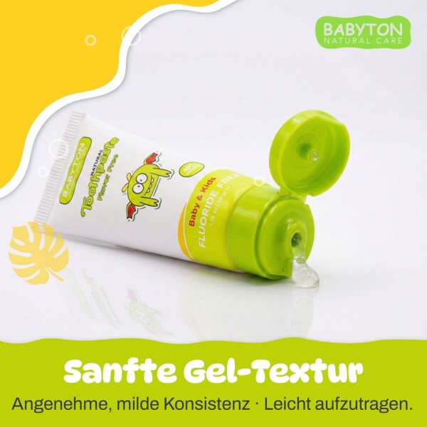 Babyton Natural Toothpaste Tropical Flavor, SLS/Fluoride/Paraben Free 50ml