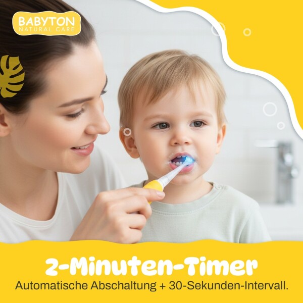 Sonic Baby Toothbrush with LED & Replacement Head, Extra Soft, BPA-Free (0-3 Years)