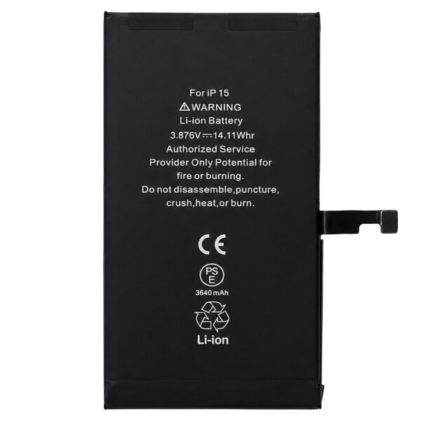 Diagnosable “Genuine” Battery for iPhone 15 - 3640mAh