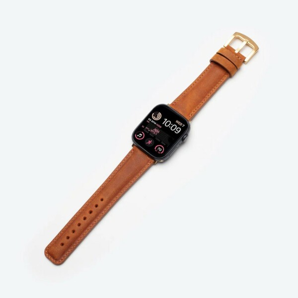 Wachikopa Genuine Leather Strap for 38-41 mm Smartwatch, Handmade