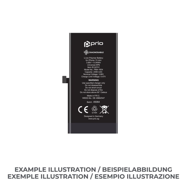 prio Diagnosable Battery for iPhone 13 mini