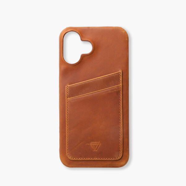 Wachikopa Full Wrap Lederhülle iPhone 16 Plus mit Kartenfächern