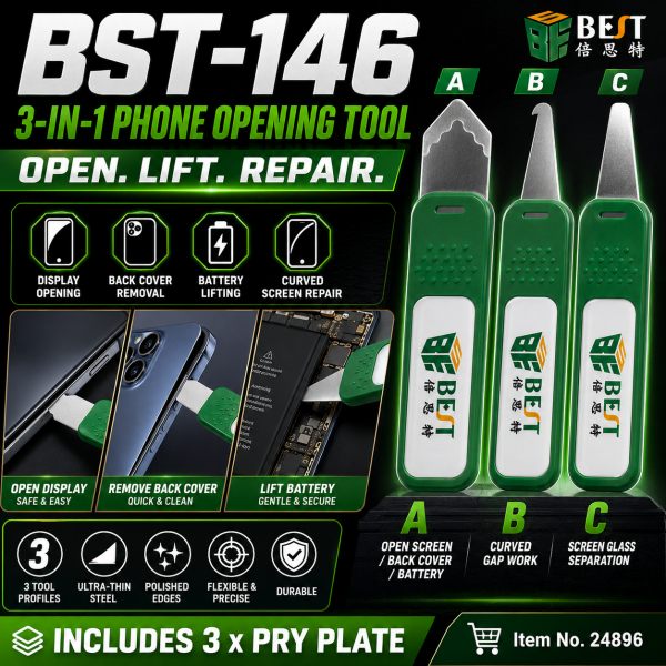 BEST BST-146 3-Piece Display Opening Tool Set for Phone Repair