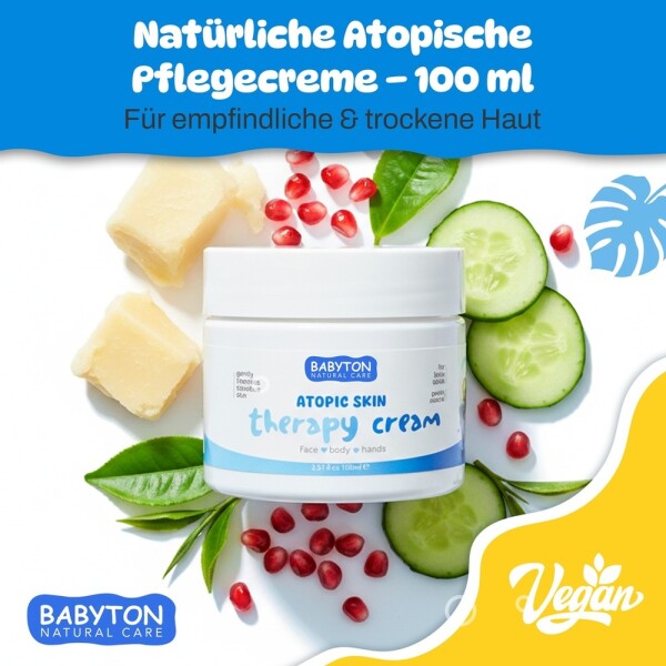 Babyton Atopic Skin Therapy Cream 100ml | Moisture for Sensitive Baby Skin
