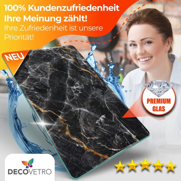 Decovetro Glass Cutting Board | 40x30cm | Glass Cutting Board | Easy to clean