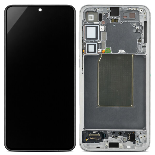 Display y marco Samsung (ensamblados) SM-S936B Galaxy S25+ plateado