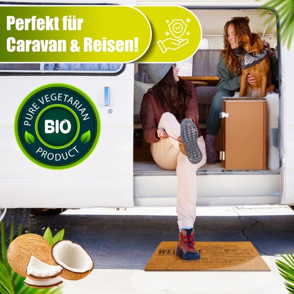 Decovetro® Coconut Mat Doormat | 40x60 cm | 100% natural coconut fibers