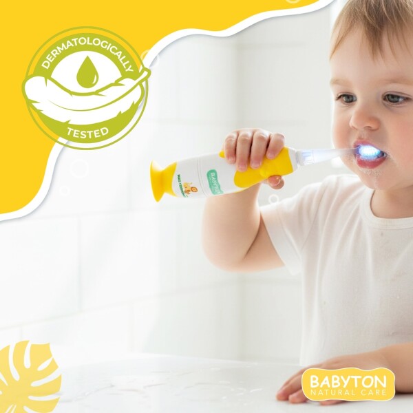 Sonic Baby Toothbrush with LED & Replacement Head, Extra Soft, BPA-Free (0-3 Years)