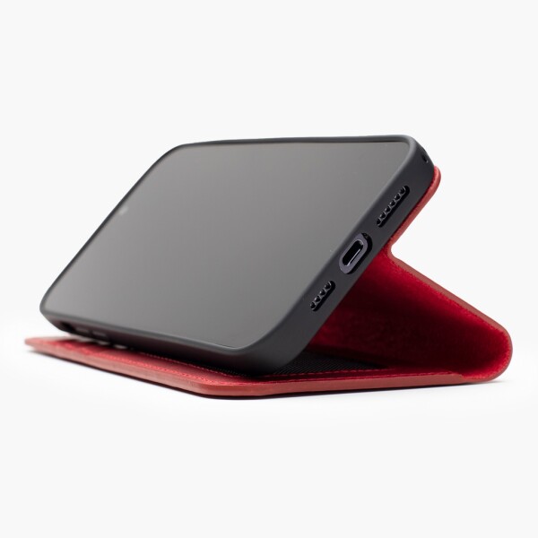 Wachikopa Leather Case for iPhone 14 Pro Max Card Slot & Stand Function