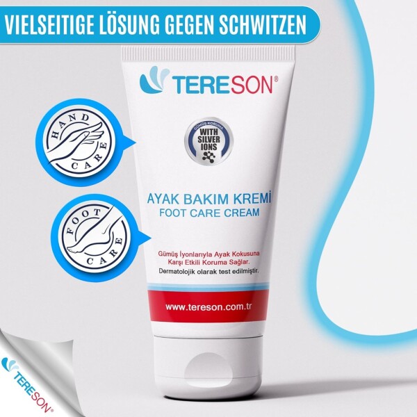 Crème pour les pieds Tereson® 50 ml, Élimine les odeurs de pieds, Remède efficace contre les odeurs de pieds