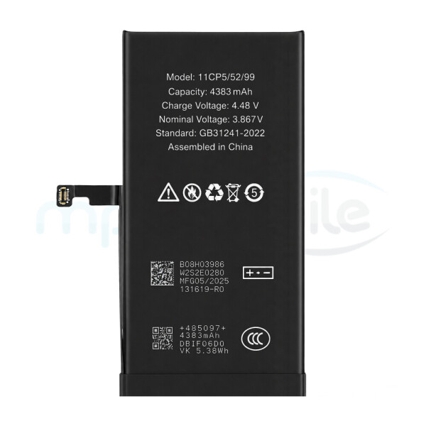 Diagnosable Battery for iPhone 15 Plus