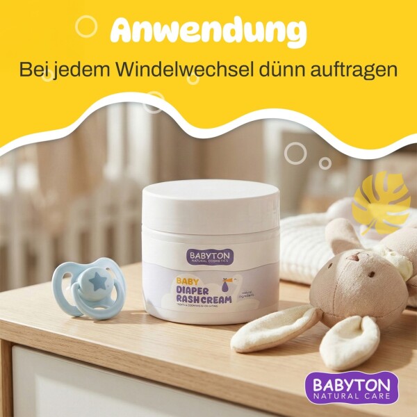 Babyton Baby Diaper Cream 50ml | Natural, gentle & paraben-free