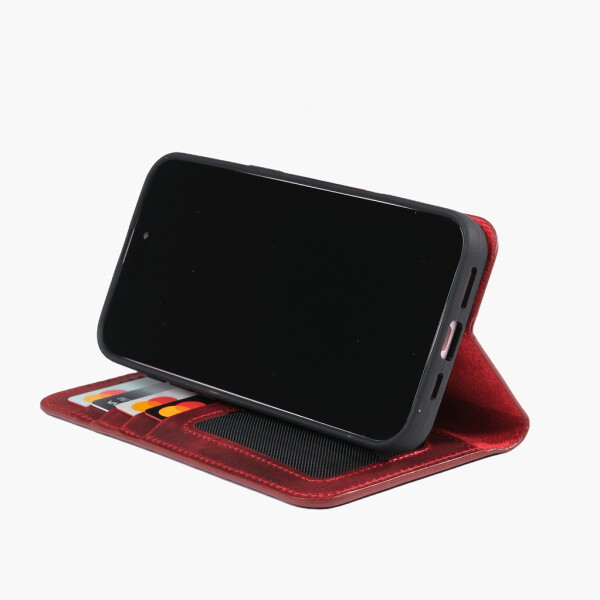 Wachikopa leather case compatible with iPhone 16 Plus with card slot