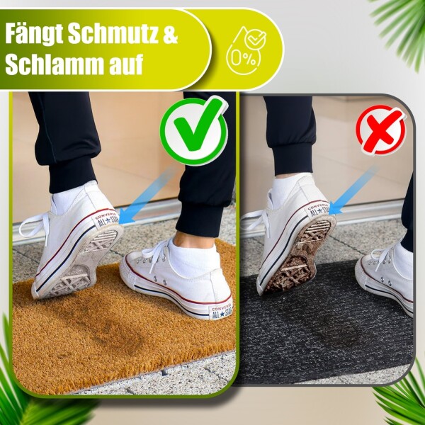 Decovetro® Coconut Mat Doormat | 40x60 cm | 100% natural coconut fibers