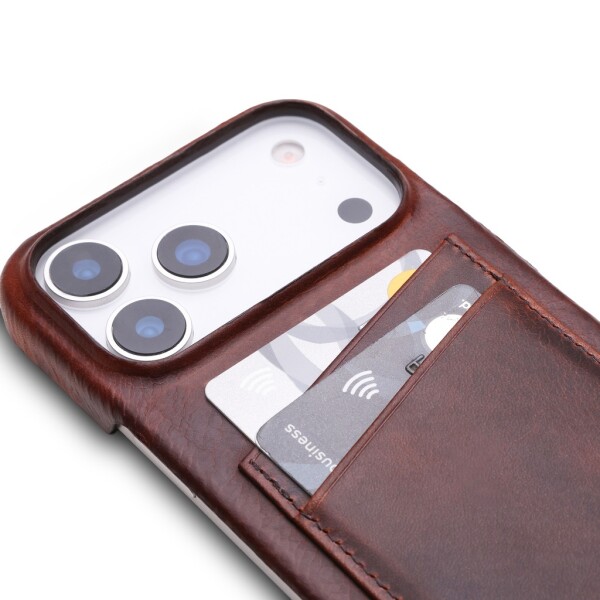 Wachikopa Full Wrap Lederhülle iPhone 17 Pro mit Kartenfächern