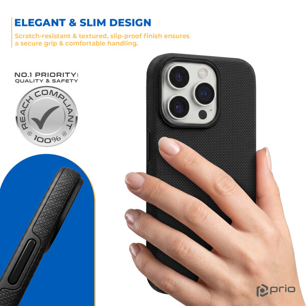 prio Schutzhülle / Case / Cover für iPhone 12 Pro Max schwarz