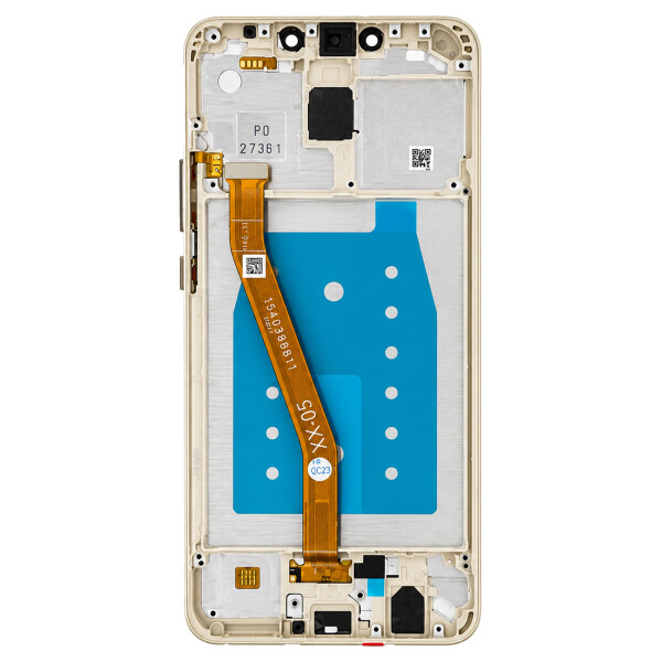 Display Unit + Frame voor Huawei Mate 20 Lite platina goud, zonder logo