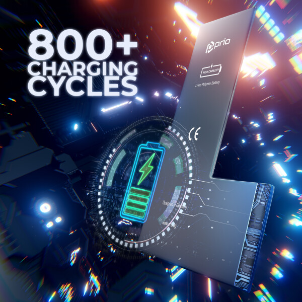 Prio Hochleistungsakku für iPhone 14 Pro Max (4700 mAh) - Universeller APN -