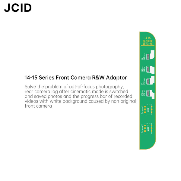 JCID V1SE / V1S Pro / V1S Plus frontcamera reparatieadapter voor 14-15-serie