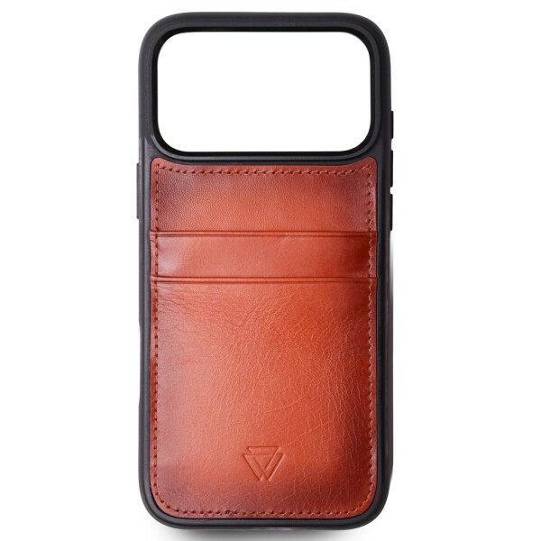 Capa de couro Wachikopa para iPhone 17 Pro Max com proteção para compartimento de cartão.